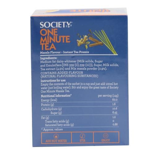 Society One Minute Instant Tea Premix - Masala Flavour, 140 g Sachets-2.webp